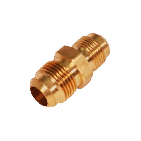 Everflow 1/2" x 1/4" Flare Reducing Union Pipe Fitting; Brass F42R-121214 - main